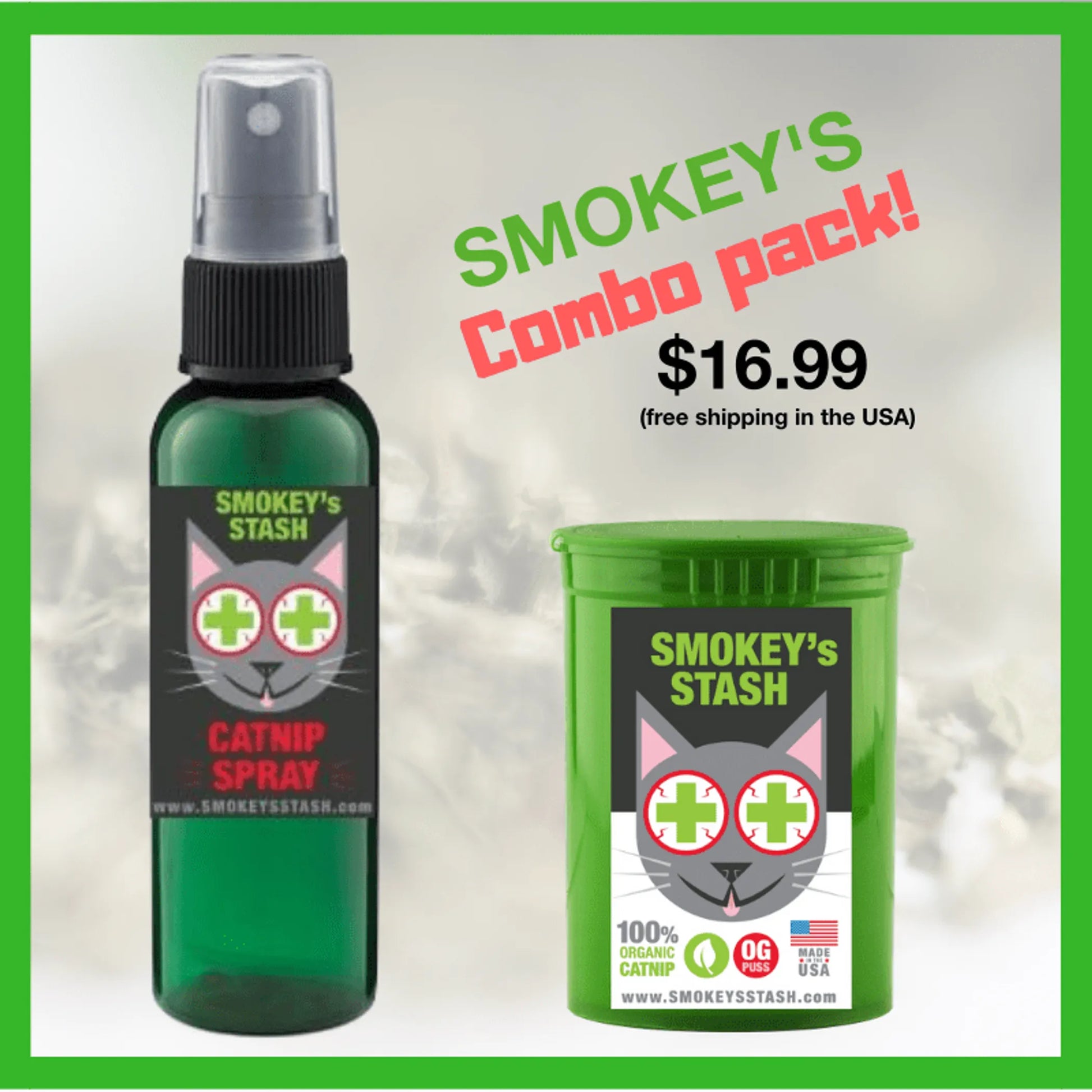 Smokey's Stash Catnip Combo Pack - Your Pet Connection