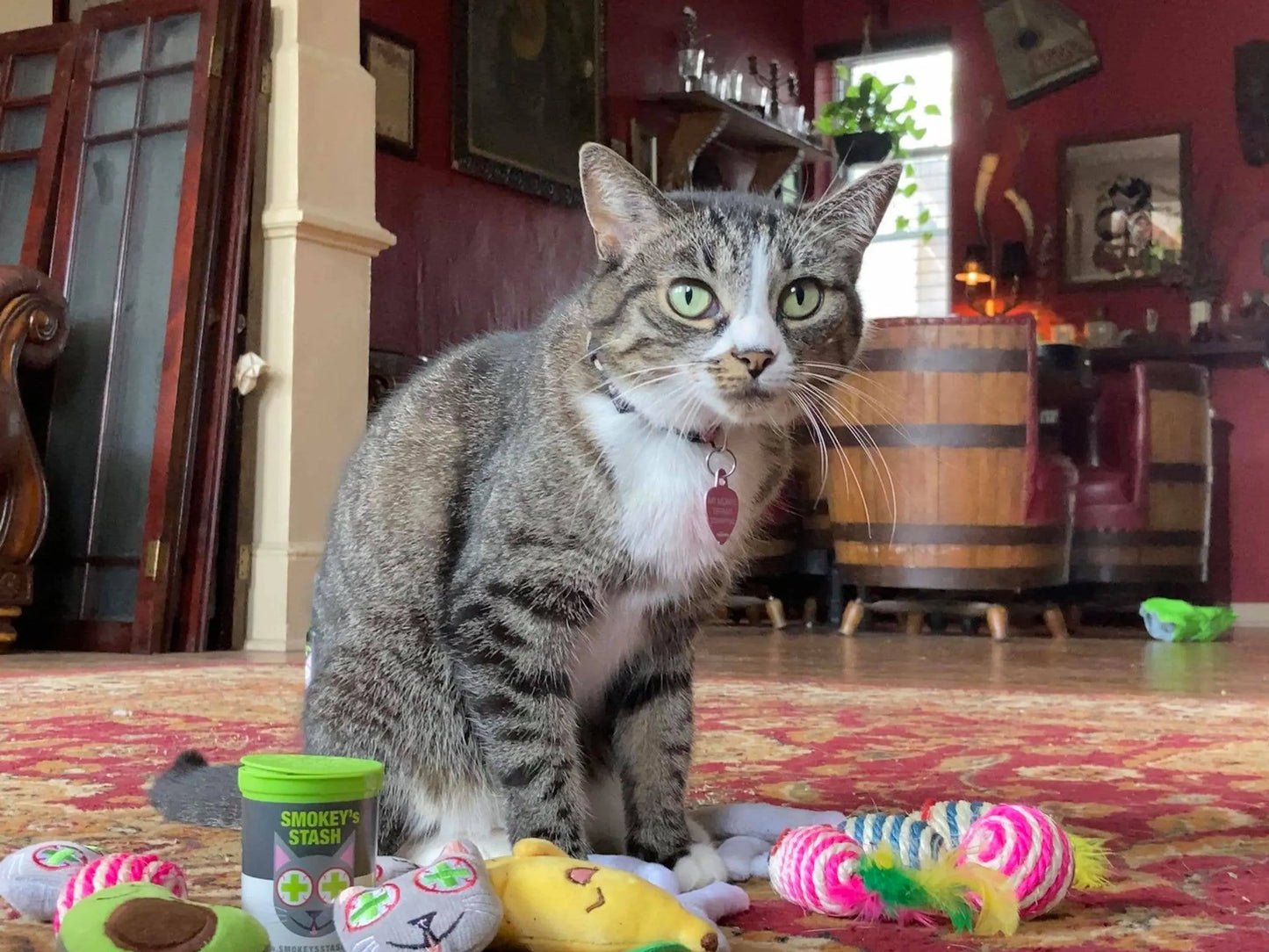 Smokey's Stash Organic Catnip Og Puss Pop Top - Your Pet Connection