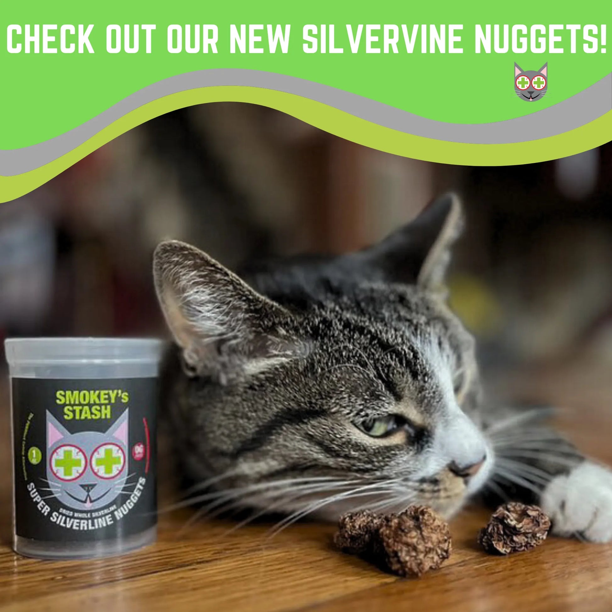 Smokey's Stash Silvervine Nuggets - Catnip Alternative - Your Pet Connection