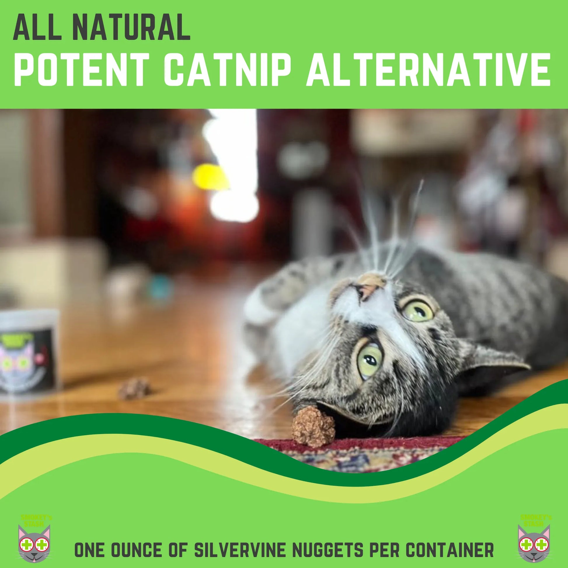 Smokey's Stash Silvervine Nuggets - Catnip Alternative - Your Pet Connection