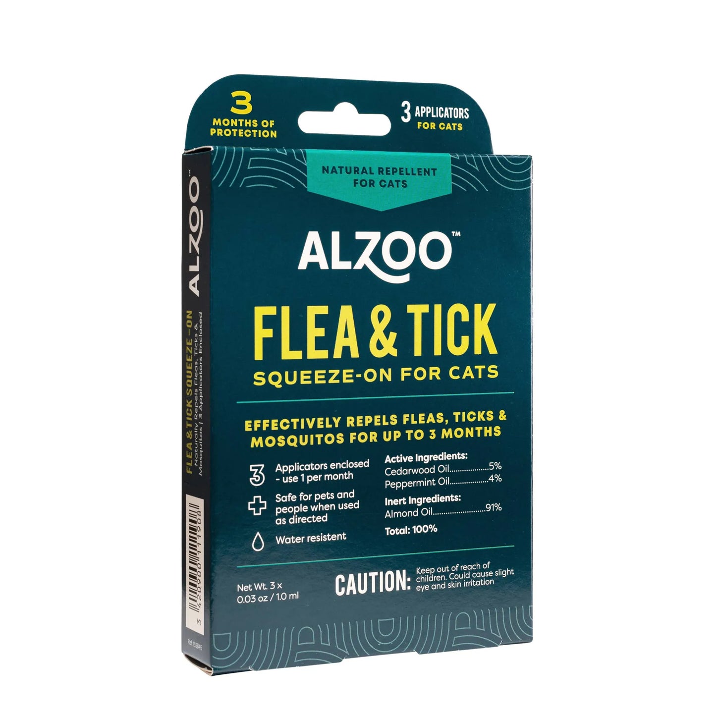 ALZOO Plant-Based Flea & Tick Repellent Squeeze-On Cat - Your Pet Connection