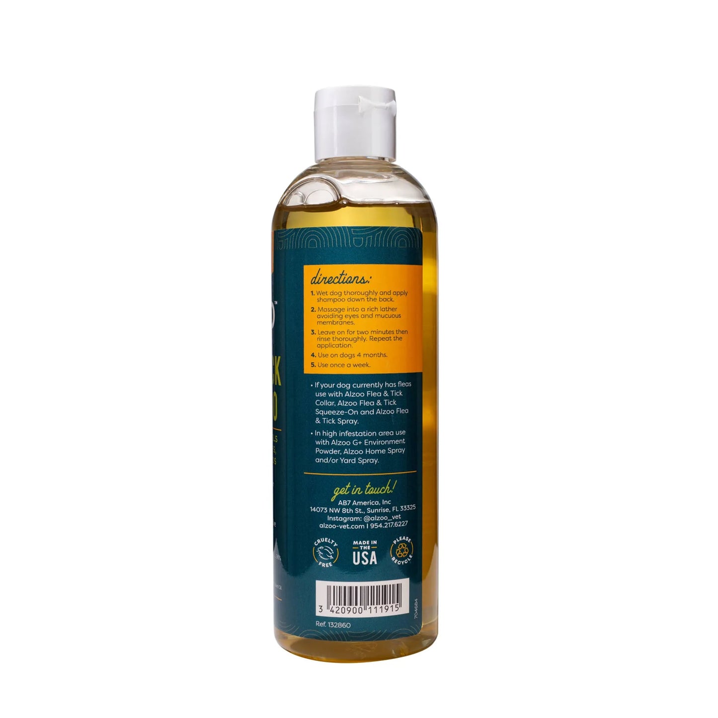 ALZOO Natural Flea & Tick Repellent Shampoo 12 fl oz