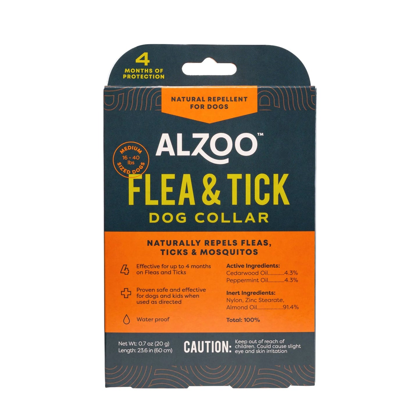 ALZOO Flea & Tick Repellent Collar Medium