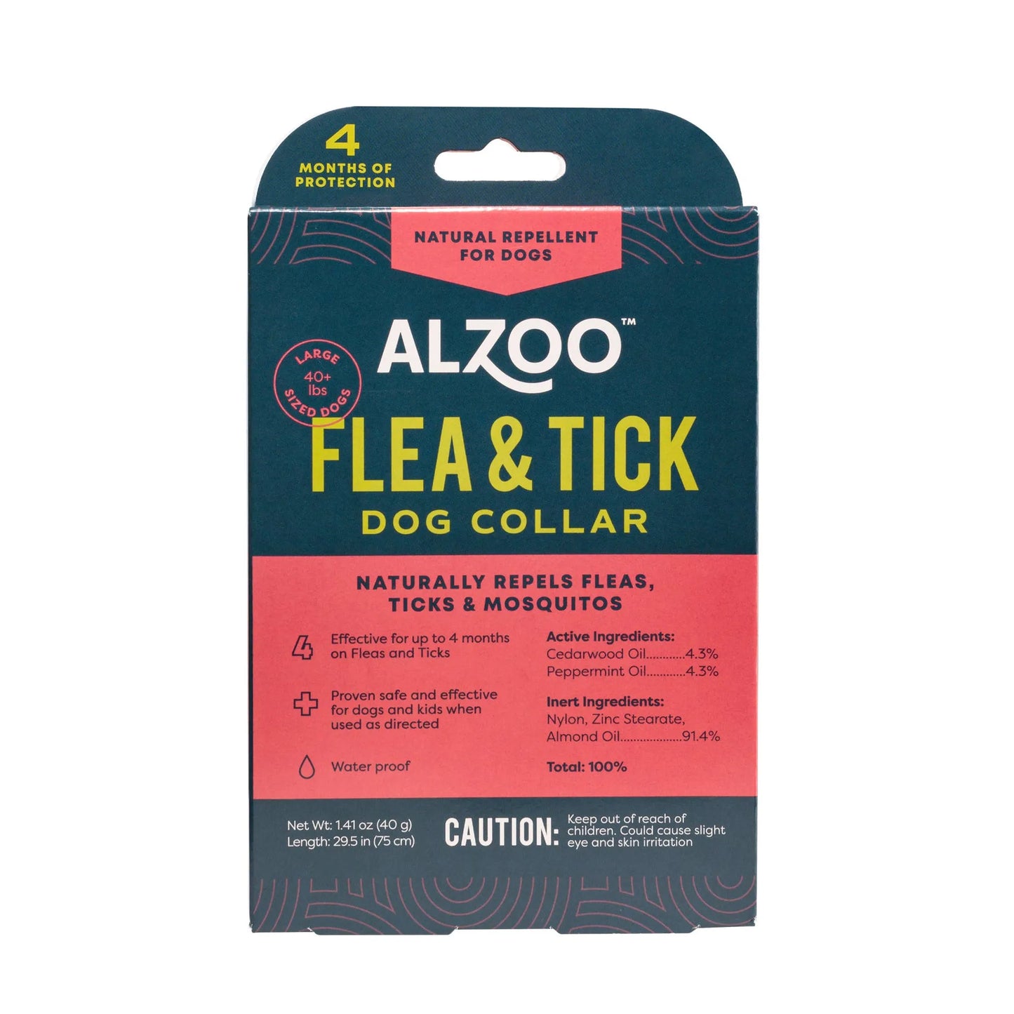 ALZOO Flea & Tick Dog Collar Large