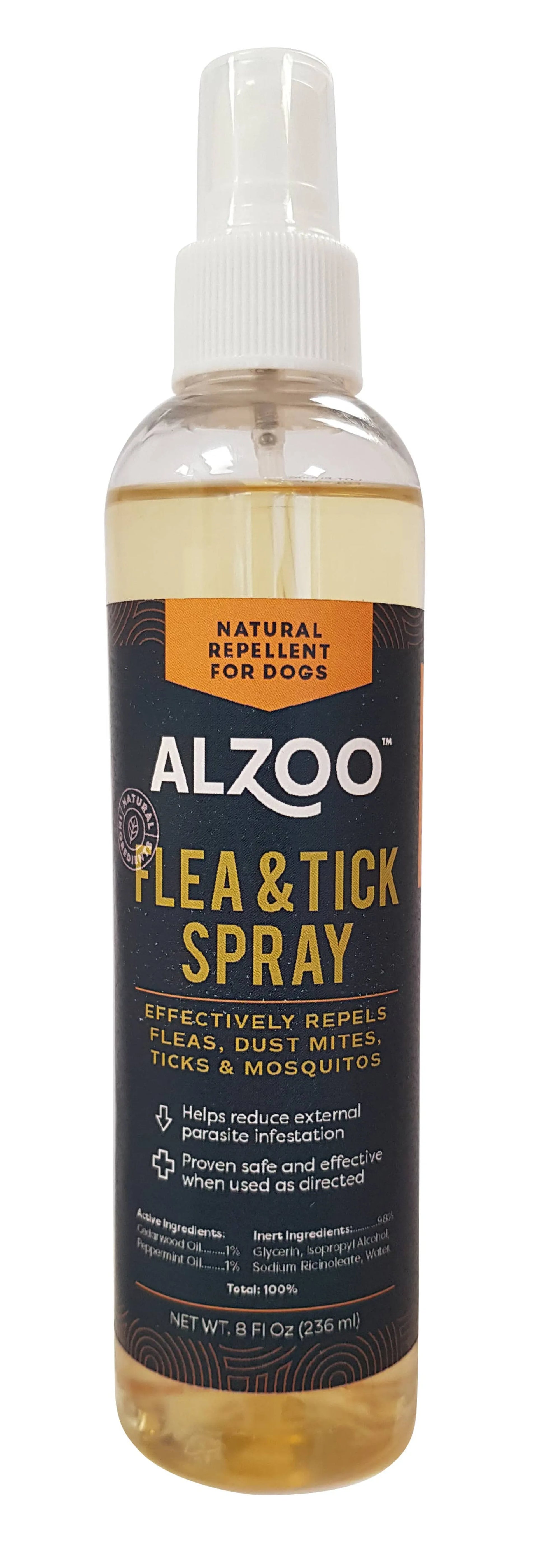 ALZOO Plant-Based Flea and Tick Repellent Spray for Dogs, 8oz - Your Pet Connection