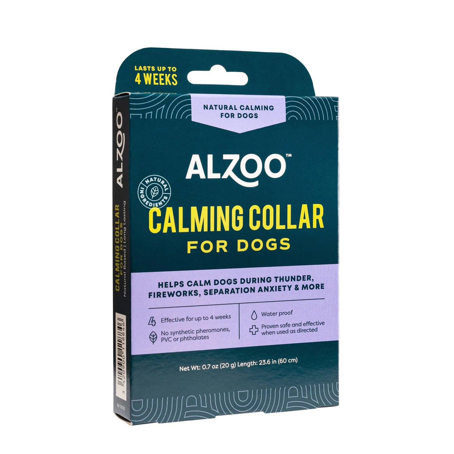 ALZOO Calming Dog Collar Valerian Lavandin Extracts
