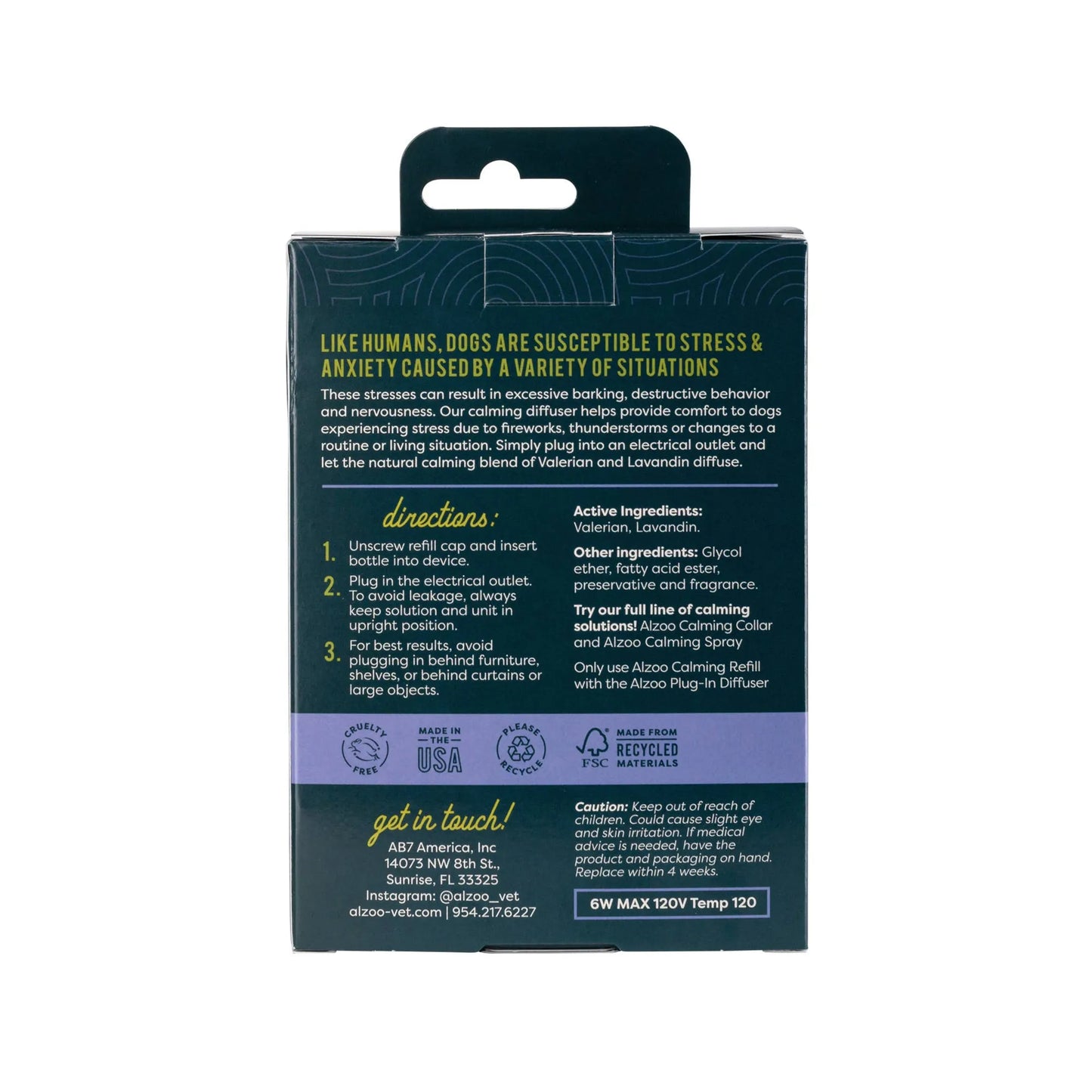 ALZOO Plant-Based Calming Diffuser Plug-in Kit for Dog - Your Pet Connection