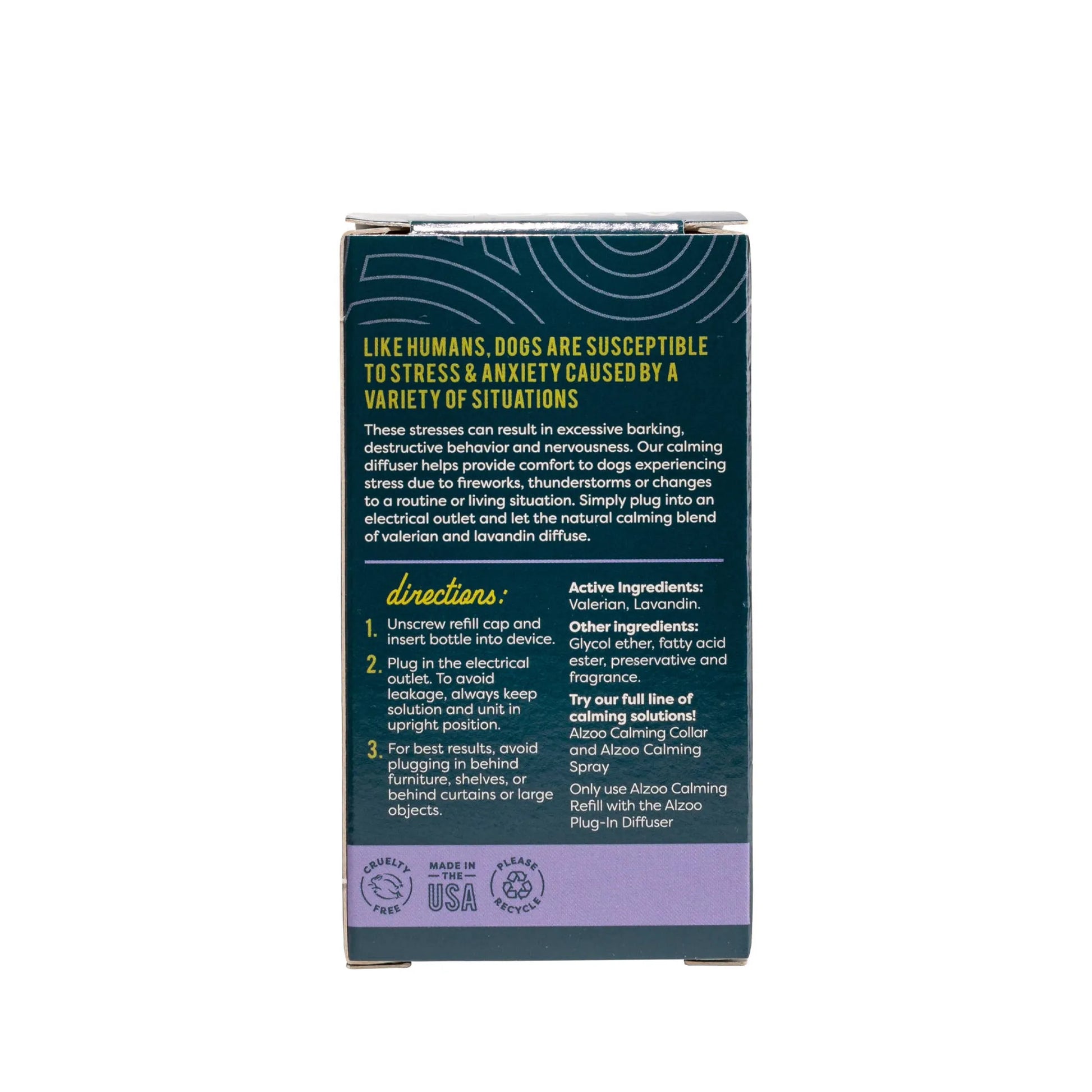 ALZOO Plant-Based Calming Diffuser Refill Dog - Your Pet Connection