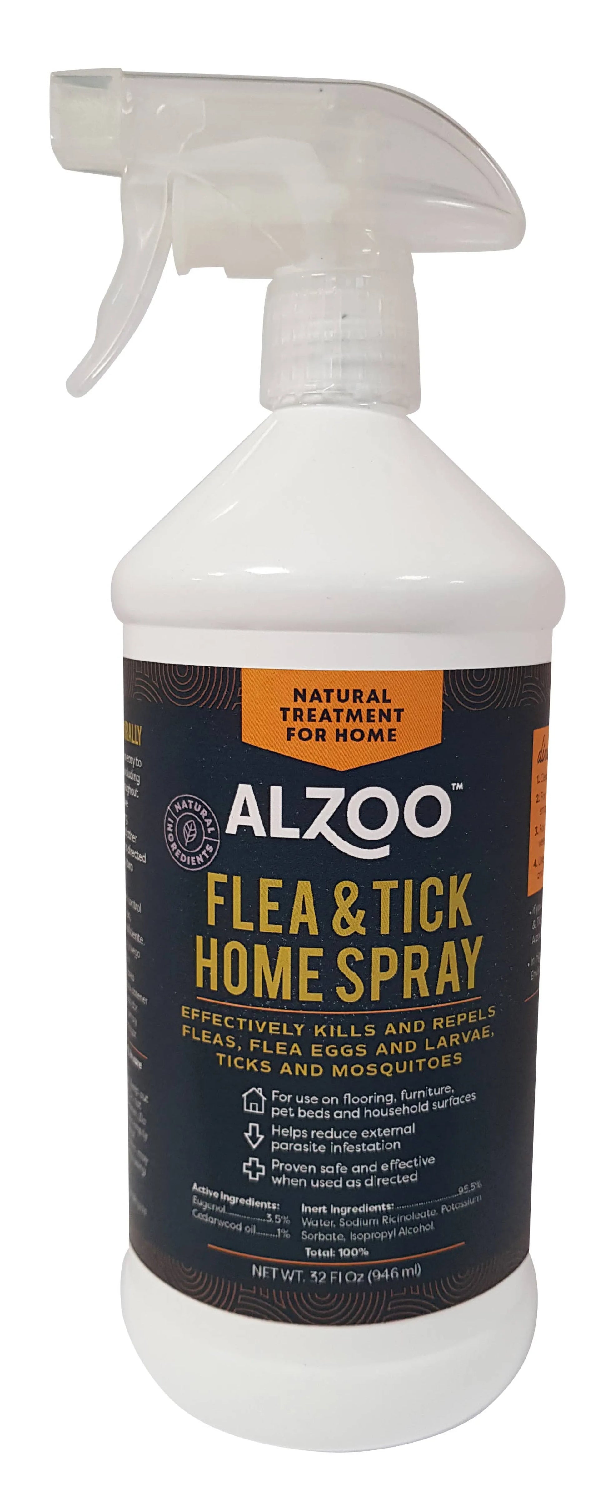 ALZOO Plant-Base Flea & Tick Home Spray, 32oz - Your Pet Connection