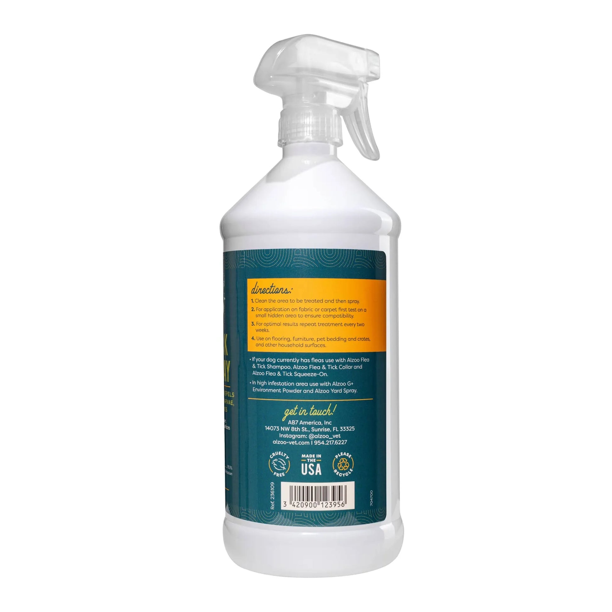 ALZOO Plant-Base Flea & Tick Home Spray, 32oz - Your Pet Connection