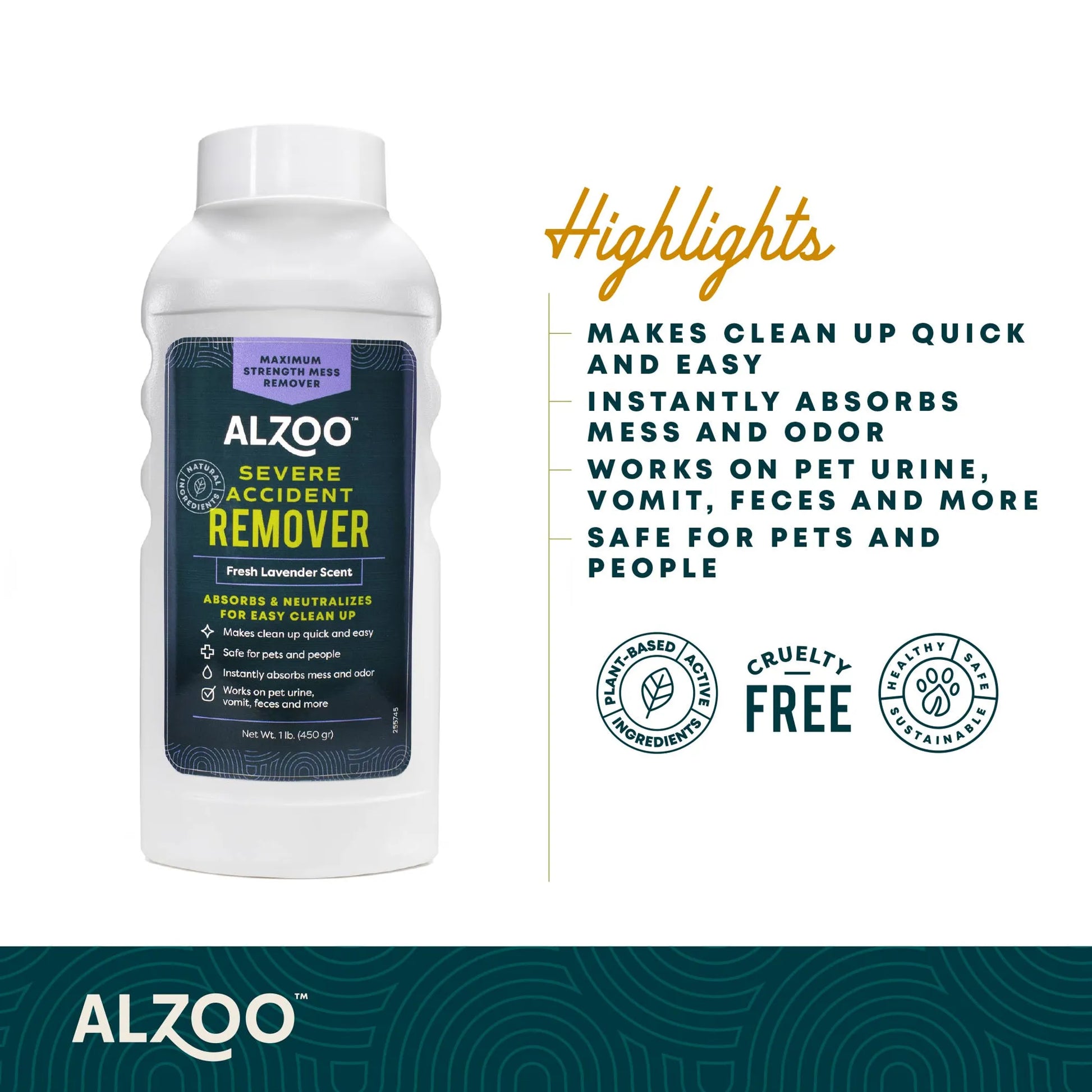ALZOO Plant-Based Severe Accident Remover Fresh Lavender - Your Pet Connection