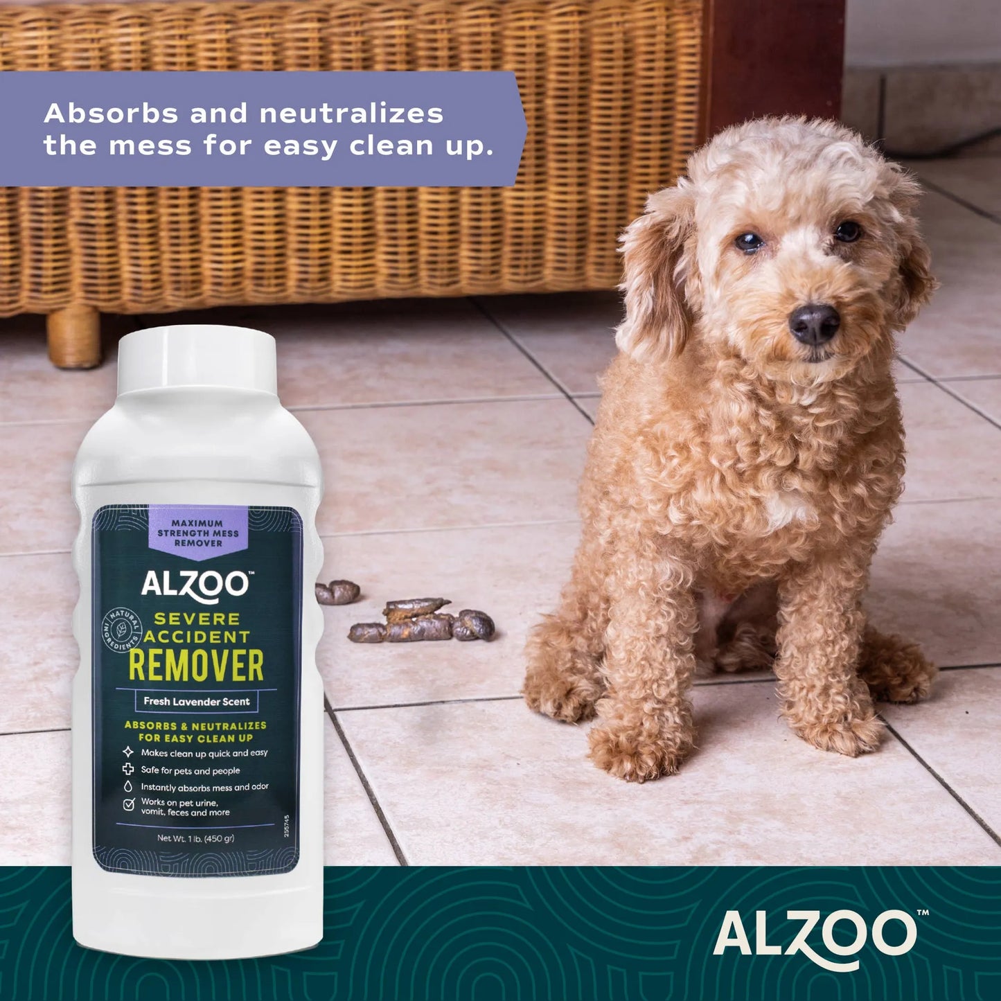 ALZOO Plant-Based Severe Accident Remover Fresh Lavender - Your Pet Connection