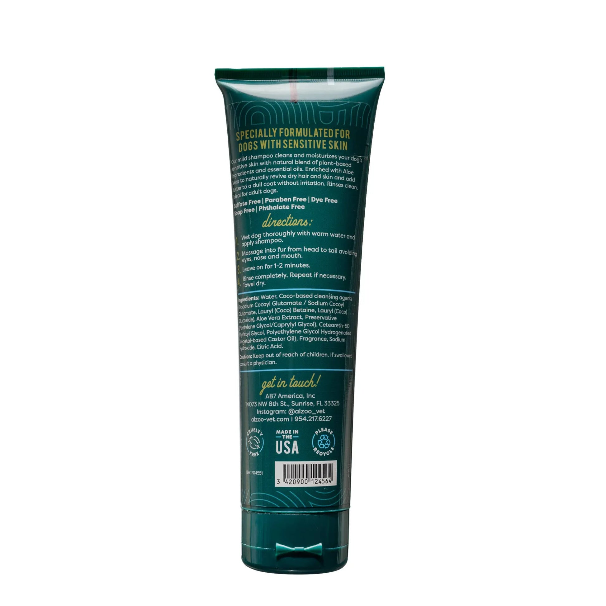 ALZOO Plant-Based Hypoallergenic Dog Shampoo, 8oz - Your Pet Connection