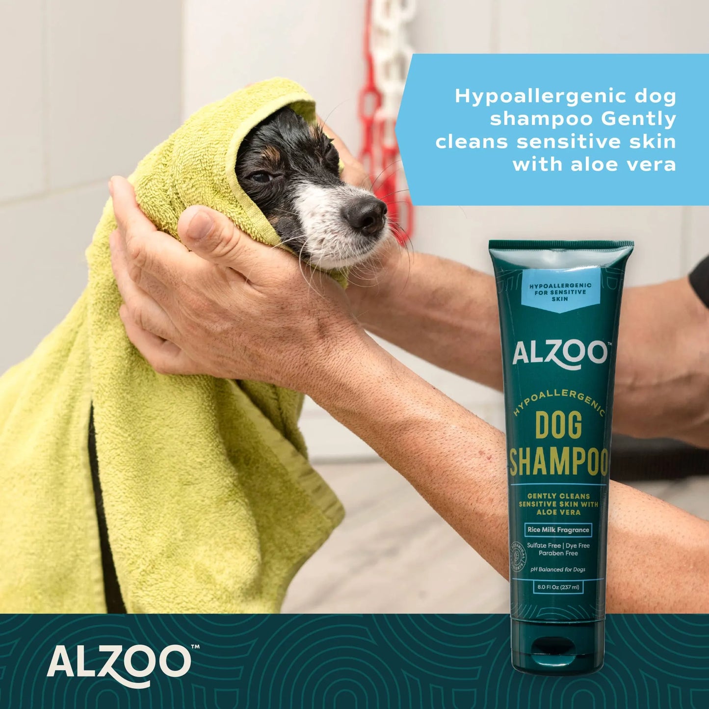 ALZOO Hypoallergenic Dog Shampoo 8oz