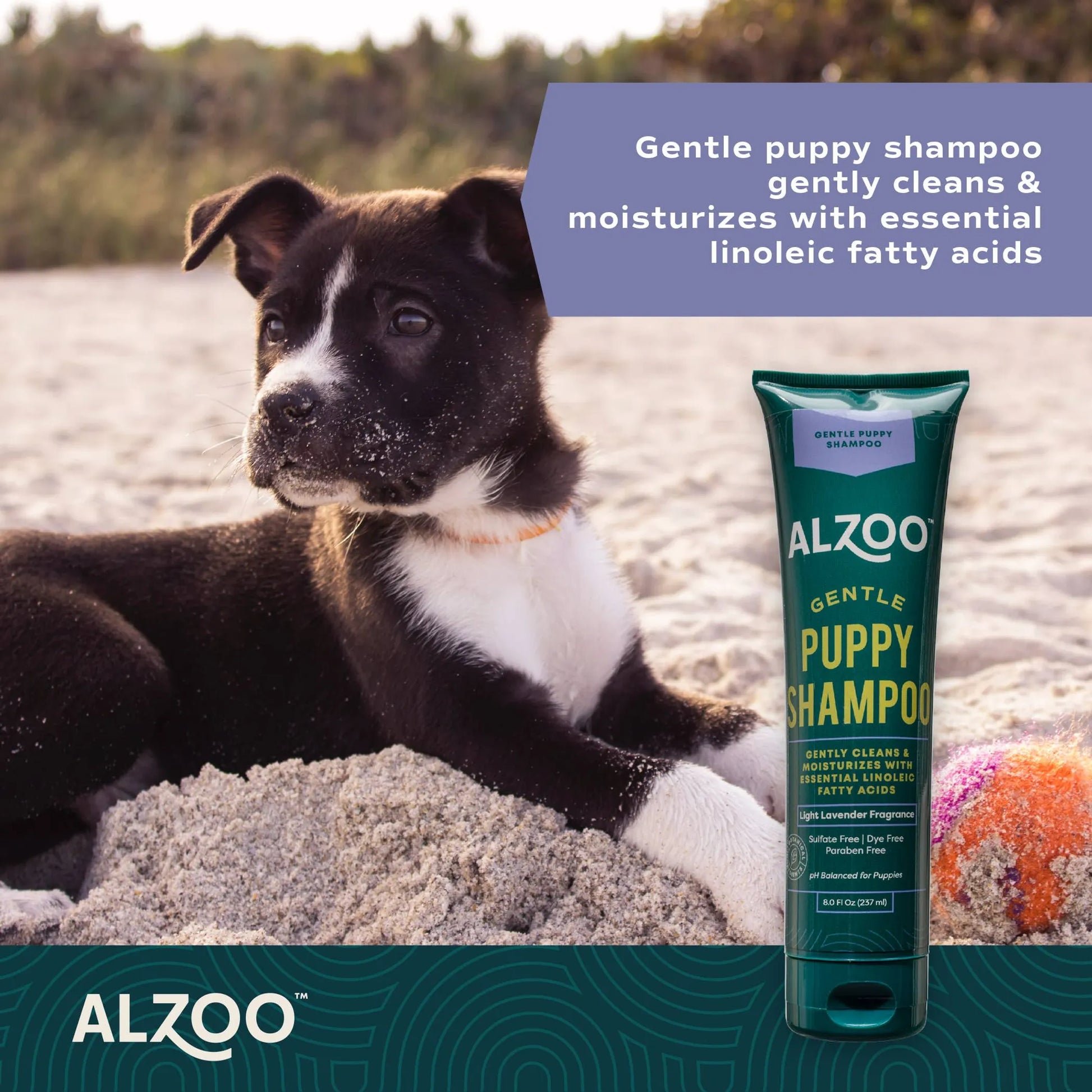 ALZOO Plant-Based Grooming Shampoo for Puppies, 8oz - Your Pet Connection