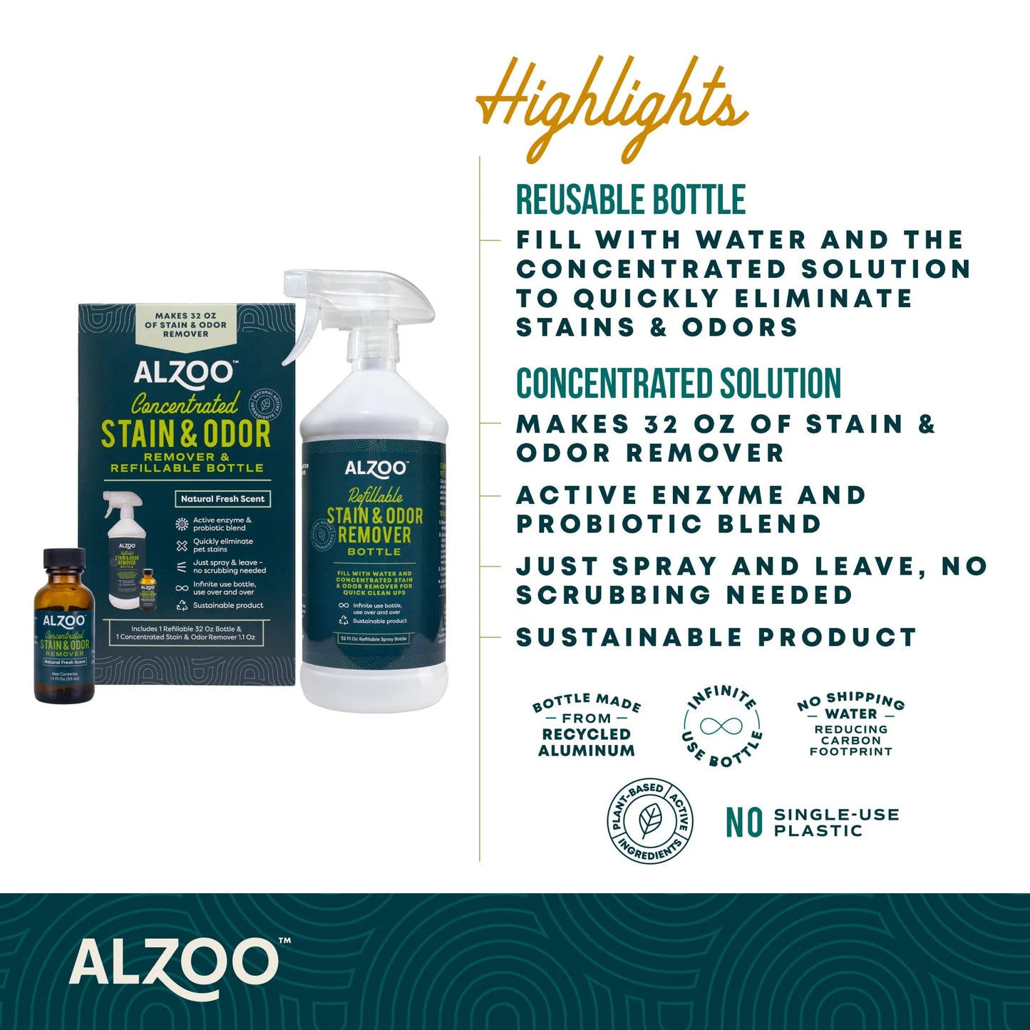 ALZOO Concentrated Shampoo Powder Kit - Your Pet Connection