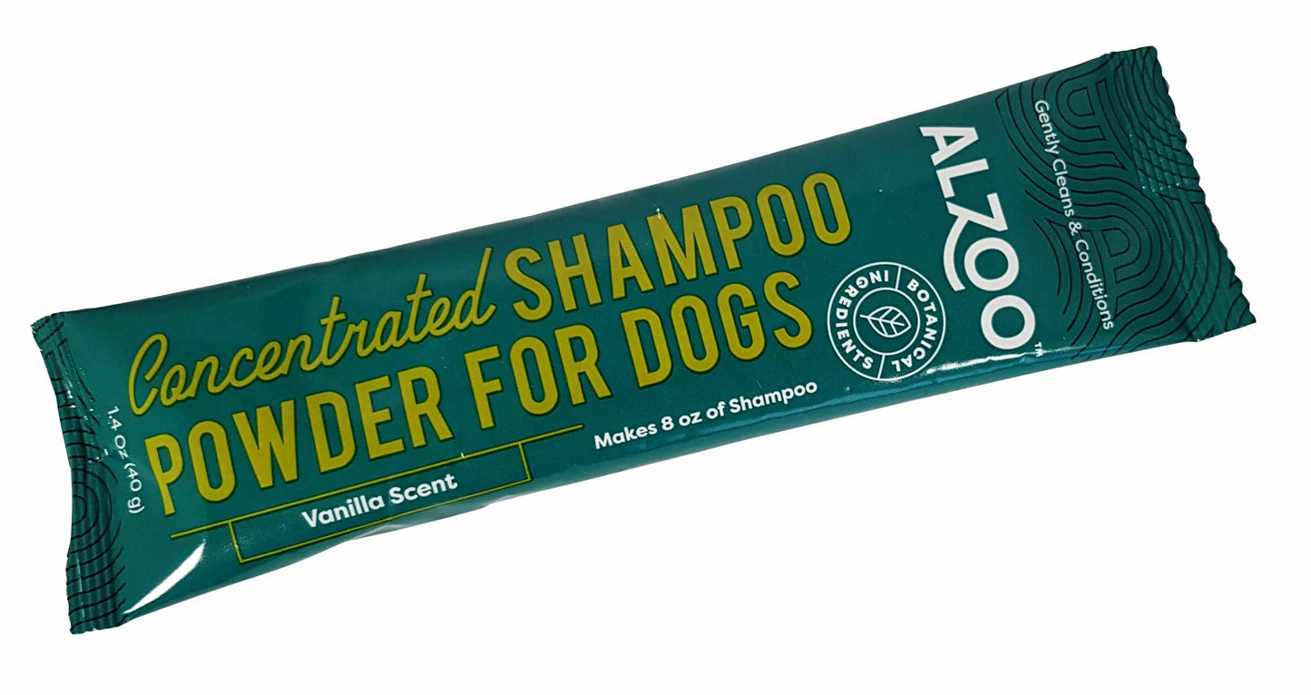 ALZOO Concentrated Shampoo Powder Pouch, Sensitive Skin - Your Pet Connection