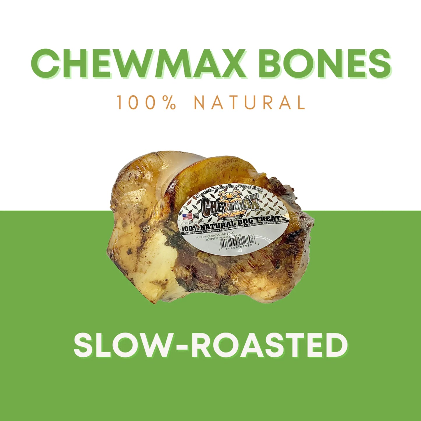 ChewMax Pet Products Natural Beef Bone Chew 1 lb