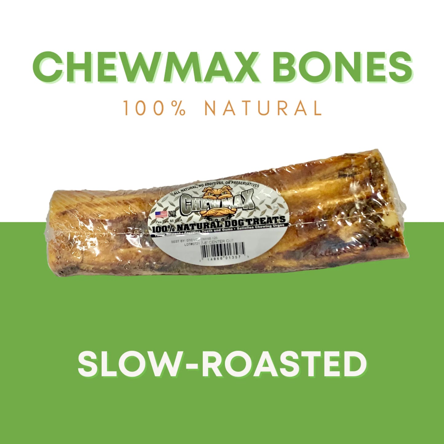 ChewMax Pet Products Beef Bone Chews 7 Inch