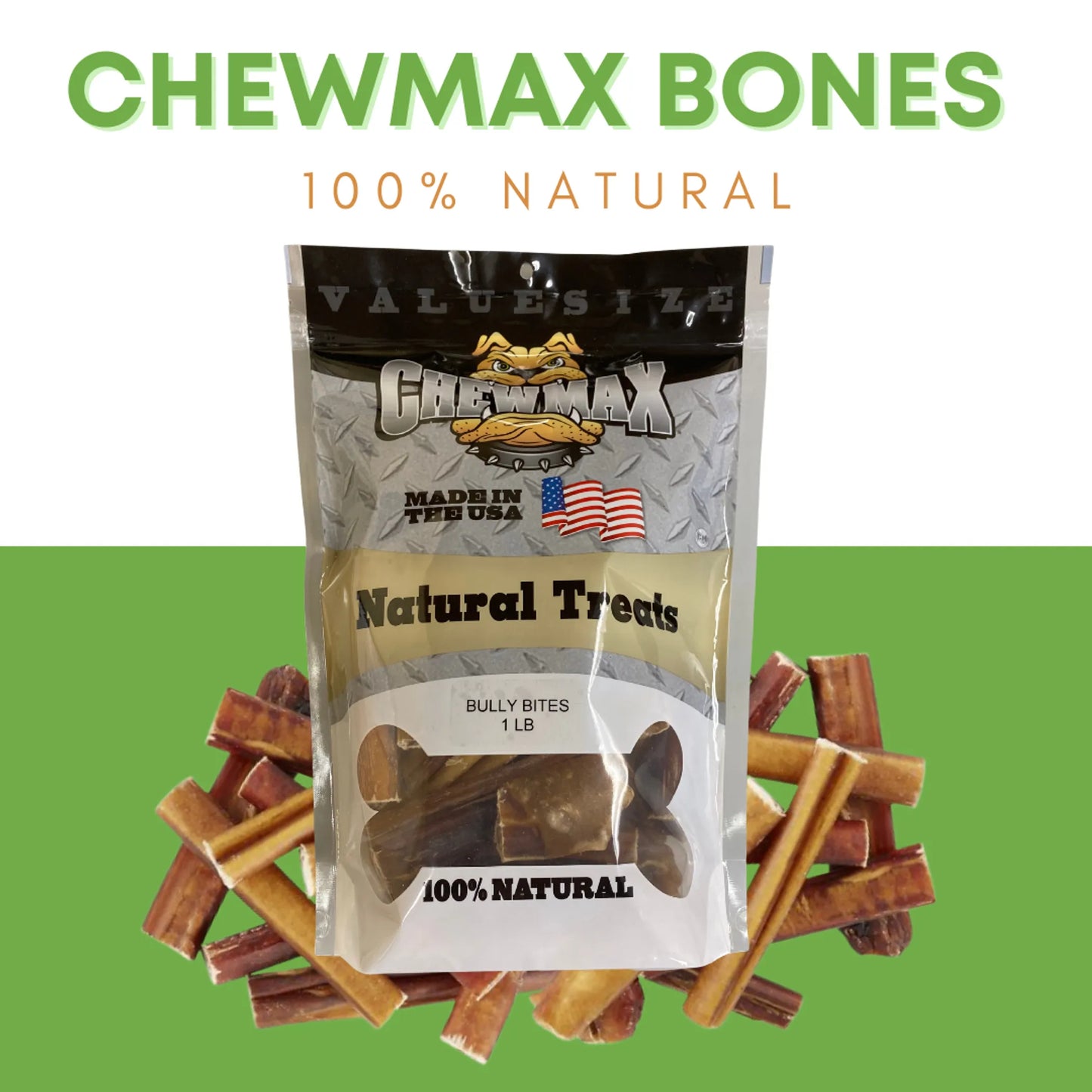 ChewMax Pet Products Bully Bites 1 lb