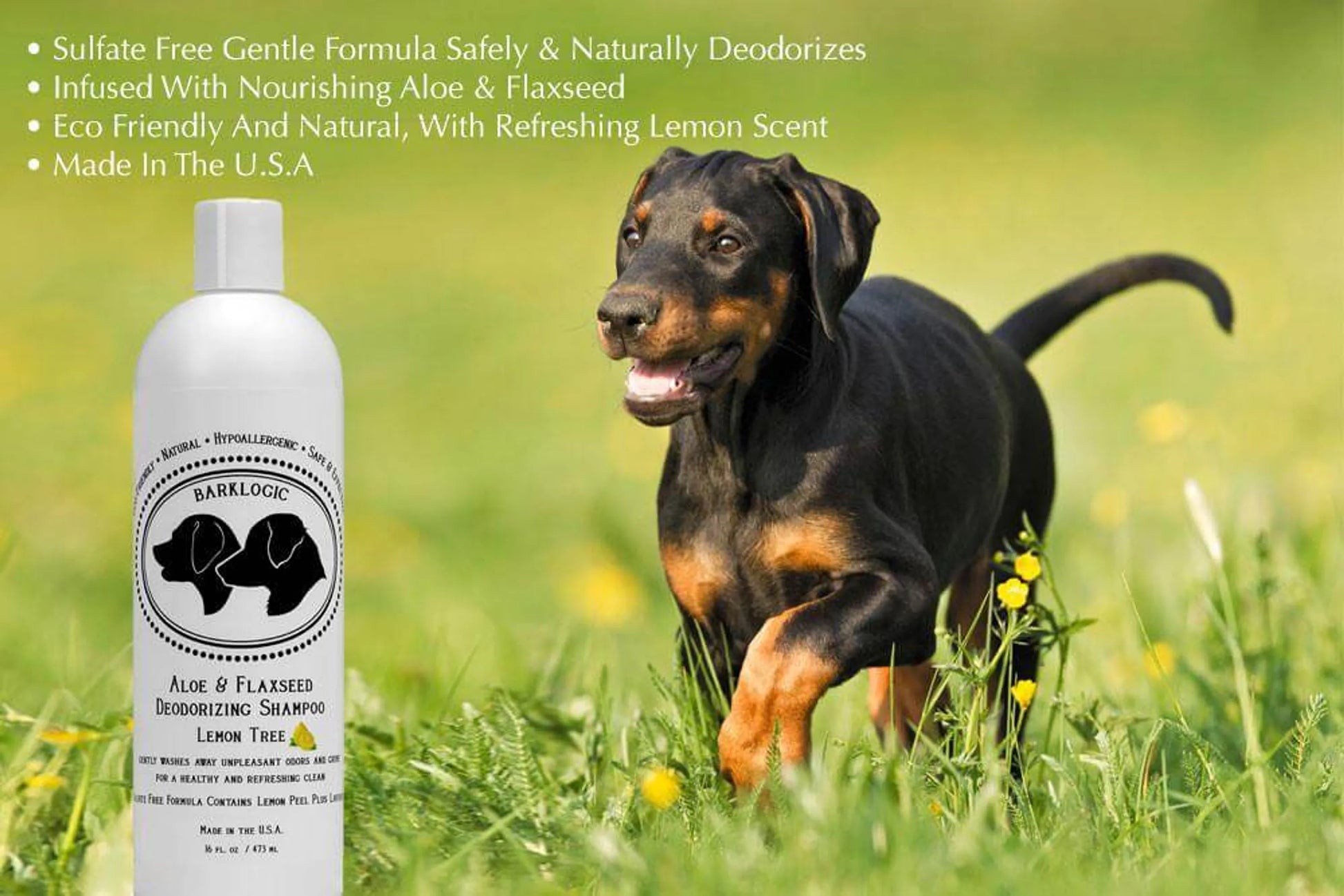 BarkLogic Aloe & Flaxseed Deodorizing Shampoo - Your Pet Connection