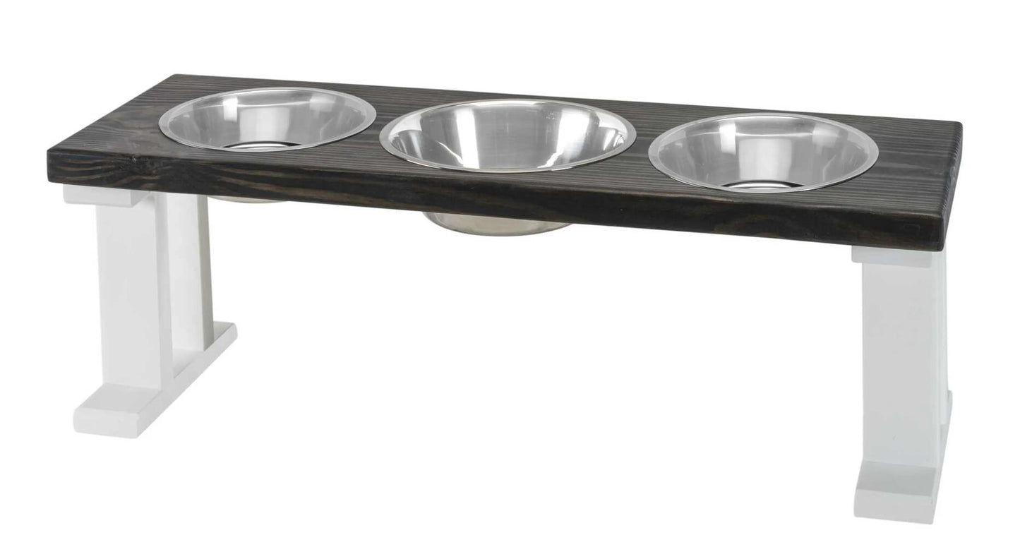 Farmhouse 3 Bowl Elevated Regular Feeder - Your Pet Connection