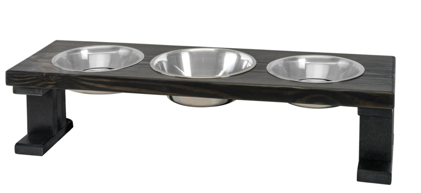 Farmhouse 3 Bowl Elevated Regular Feeder - Your Pet Connection