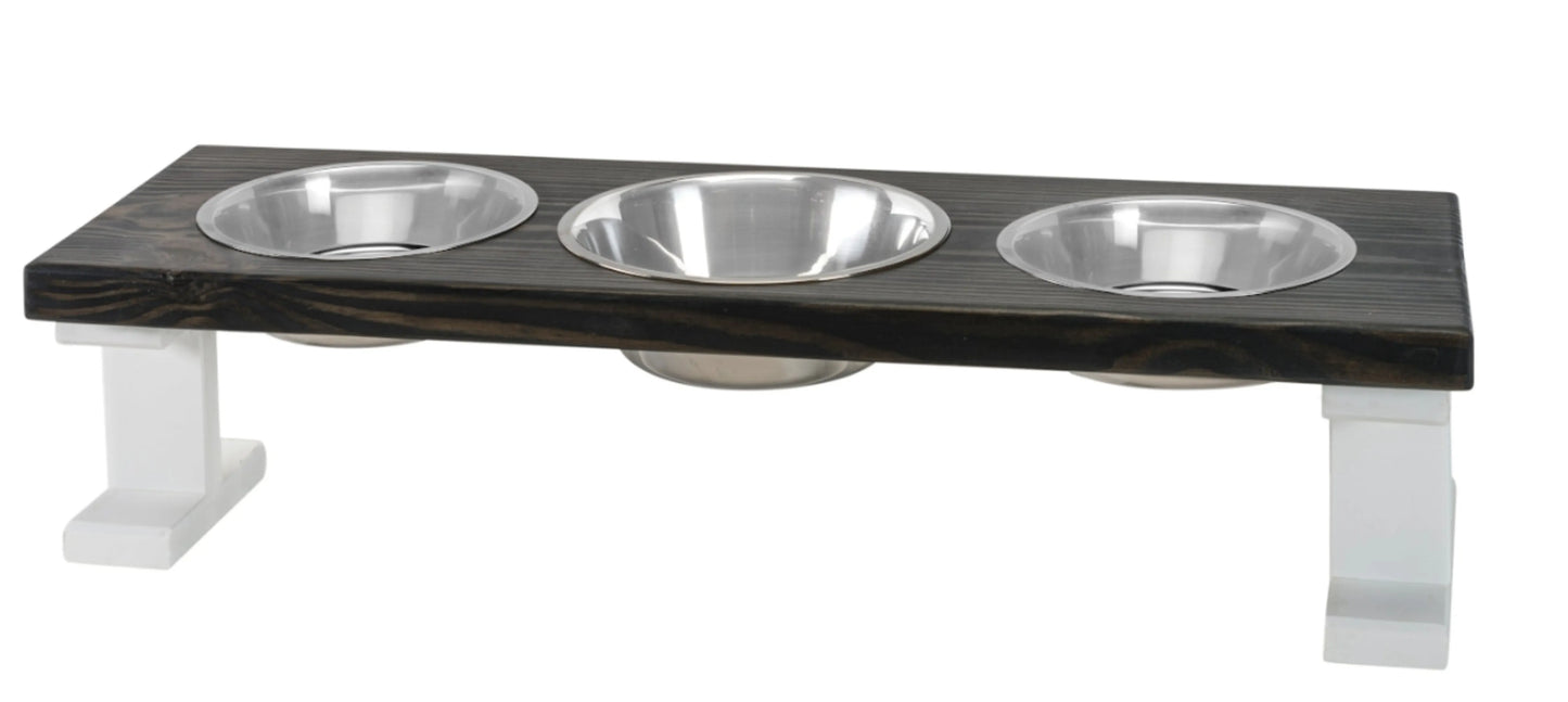 Farmhouse 3 Bowl Elevated Regular Feeder - Your Pet Connection