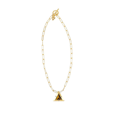 Infinity Triangle Necklace in Gold - Your Pet Connection