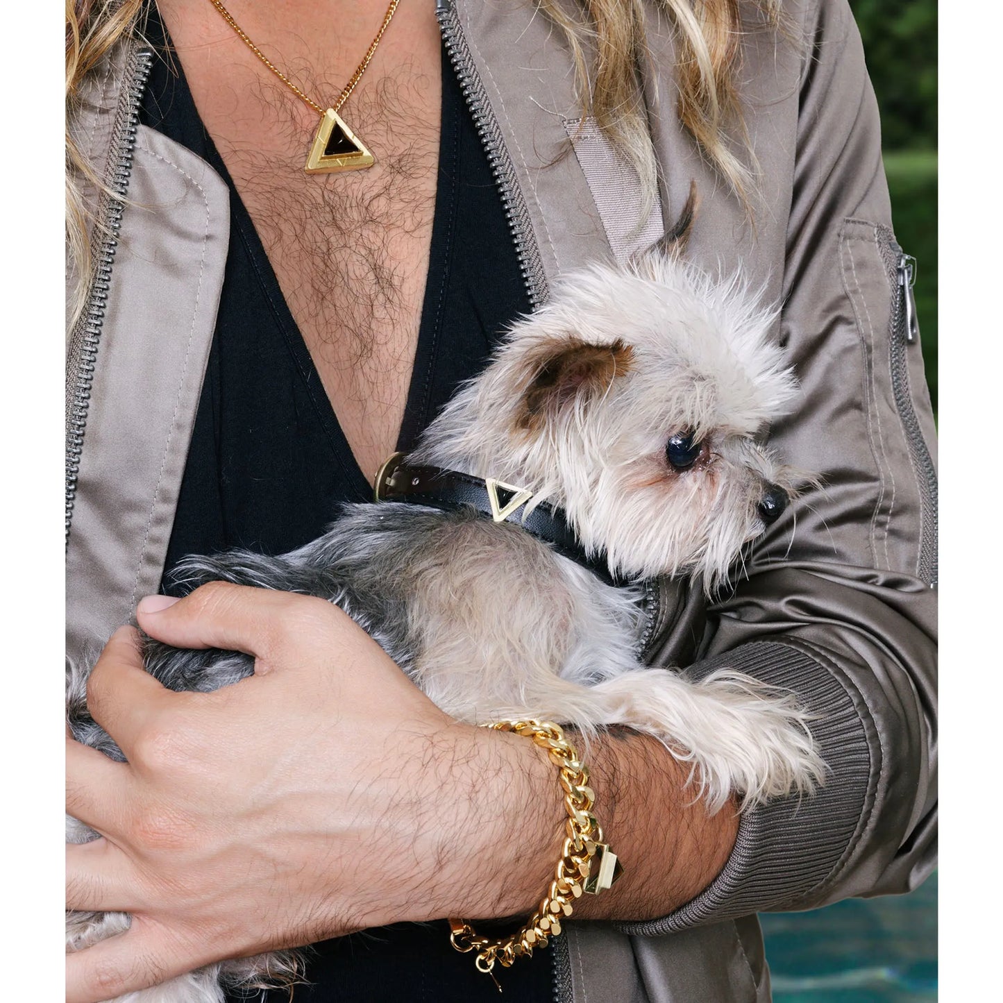 Jet Onyx Collar Charm Set - Your Pet Connection