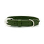 DIPHDA Olive Green Vegan Leather Pet Collar