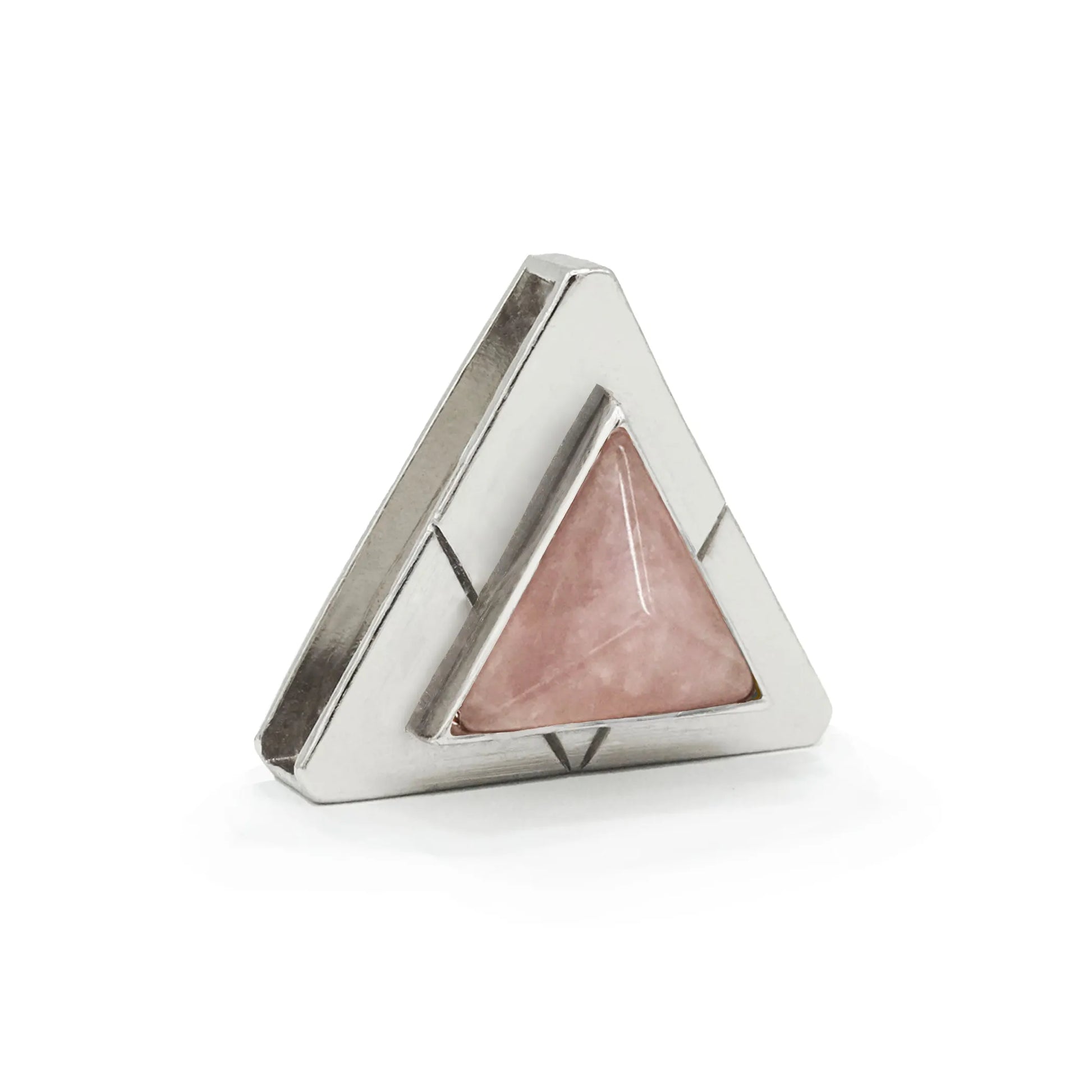 Rose Quartz Tri Collar Charm - Your Pet Connection