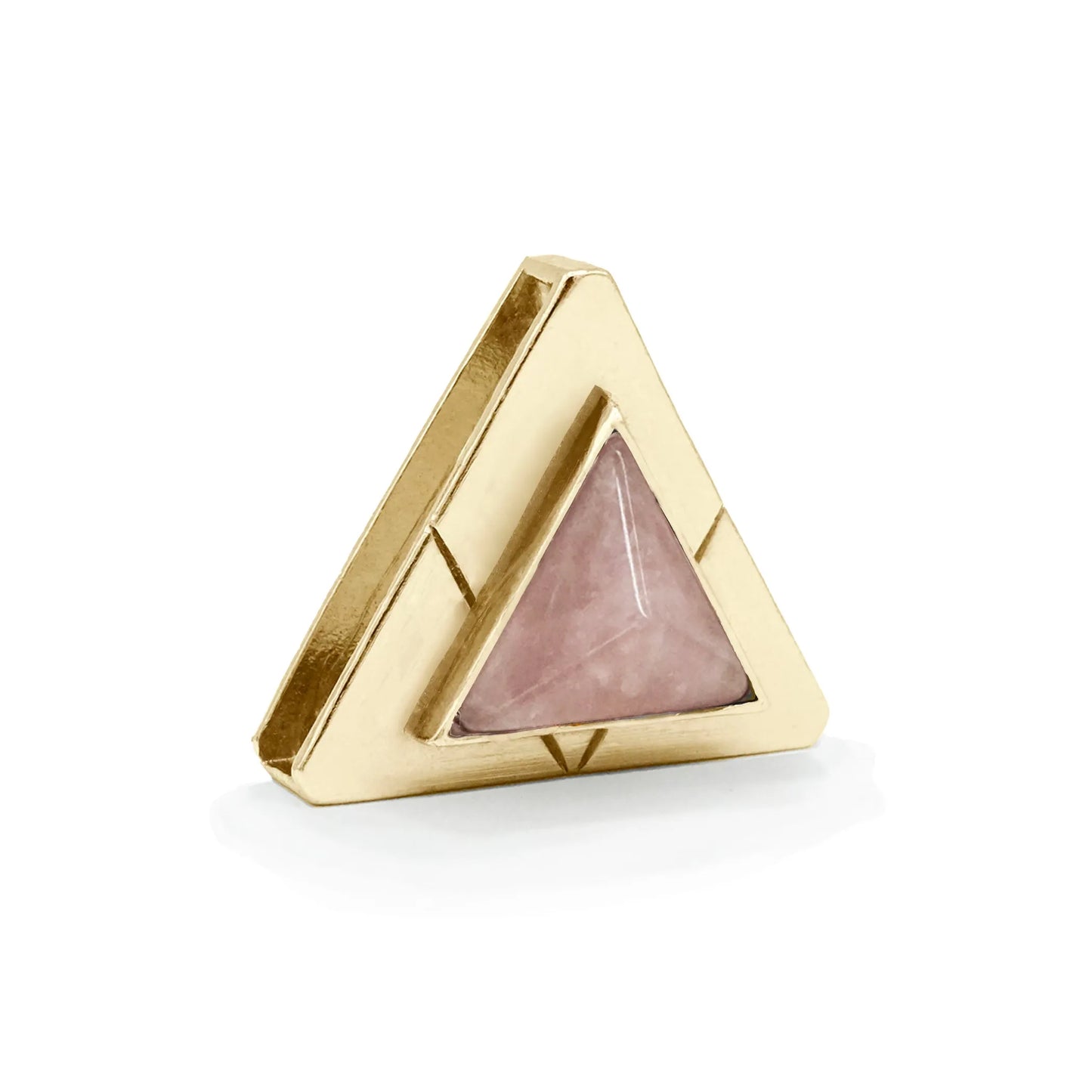 Rose Quartz Tri Collar Charm - Your Pet Connection