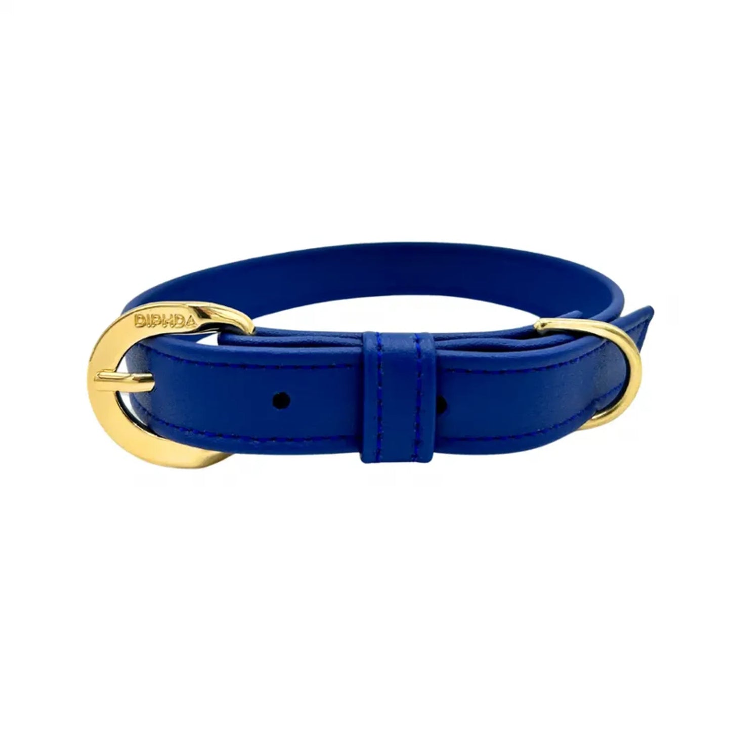 DIPHDA Galactic Blue Cactus Leather Collar