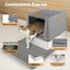 Go Fresh - Cat Litter Box Hooded Stainless Steel Base