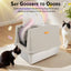 Go Fresh - Cat Litter Box Hooded Stainless Steel Base