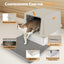 Go Fresh - Cat Litter Box Hooded Stainless Steel Base