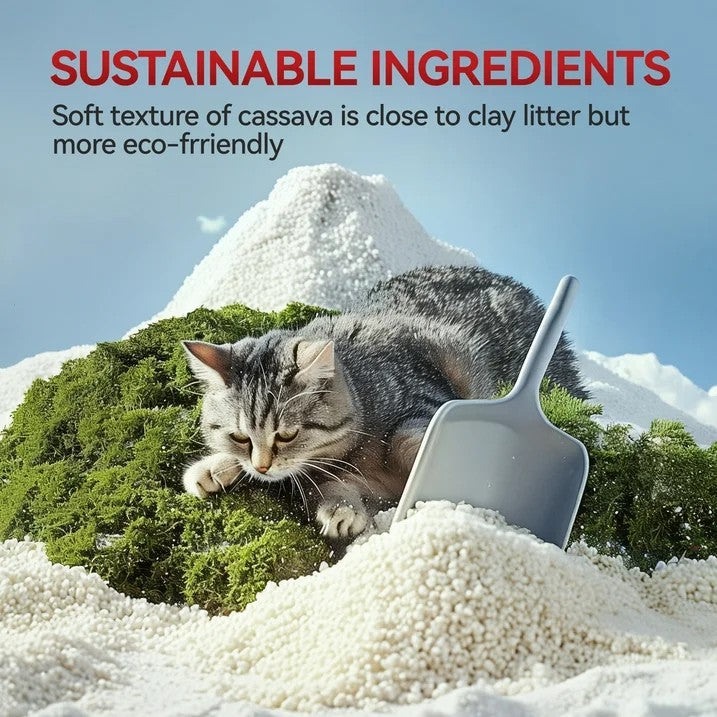 Cat Litter - Natural Cassava Grain Cat Litter, 4.5kg