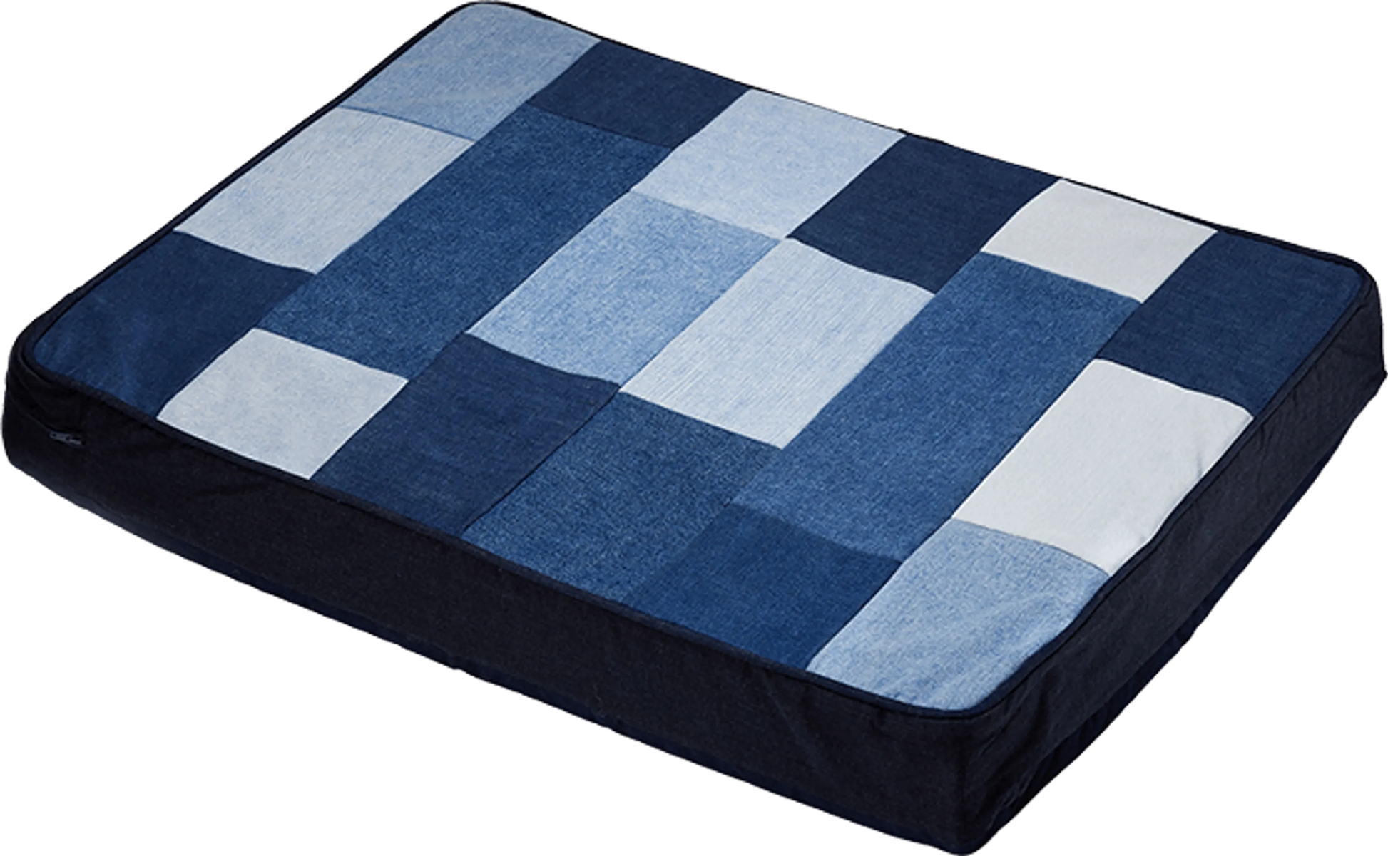 Patched Denim Dog Bed - Your Pet Connection