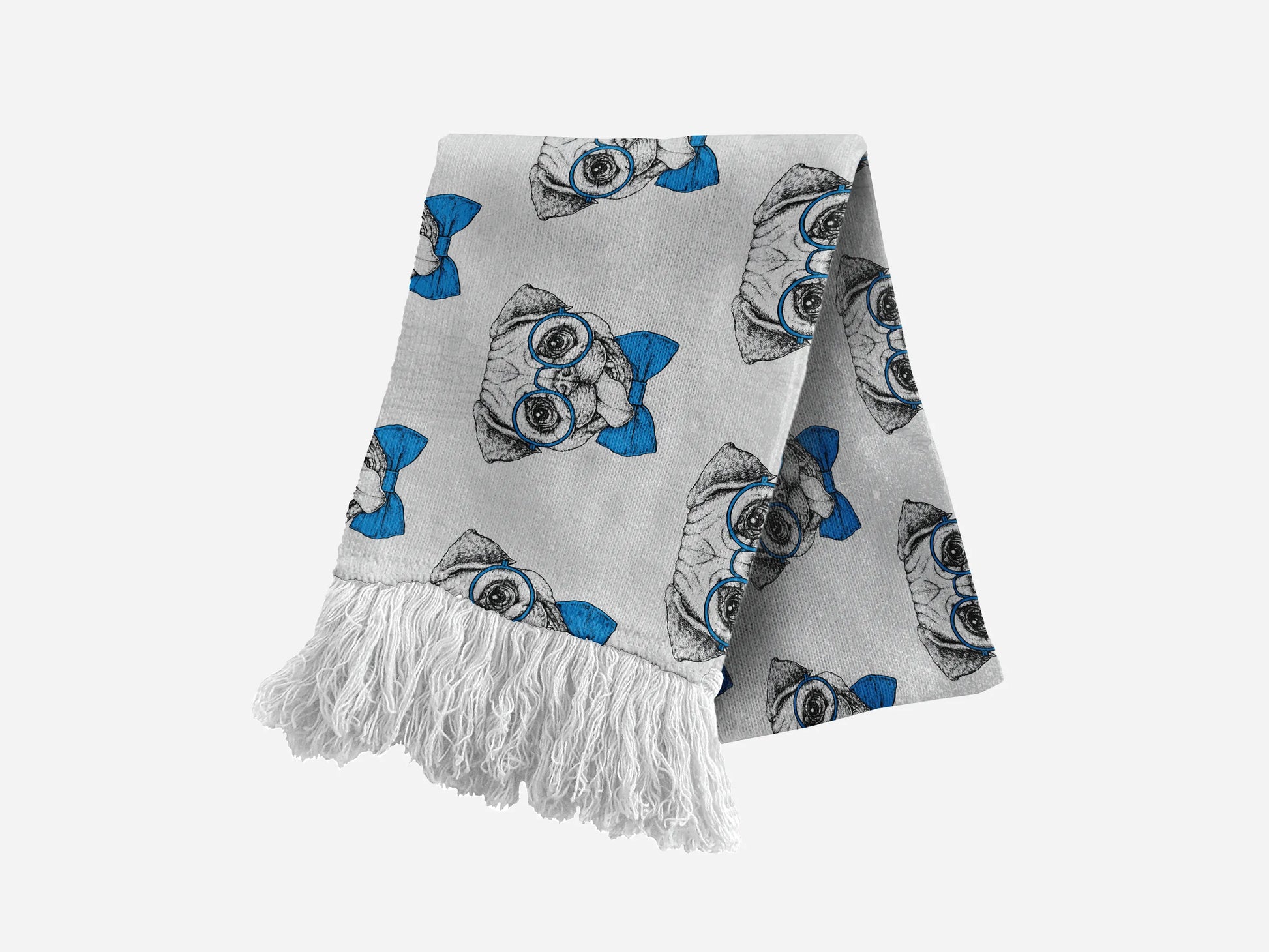 Smartie Pants Pug Luxury Turkish Scarves - Your Pet Connection