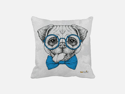 Smartie Pants Pug Throw Pillow - Your Pet Connection