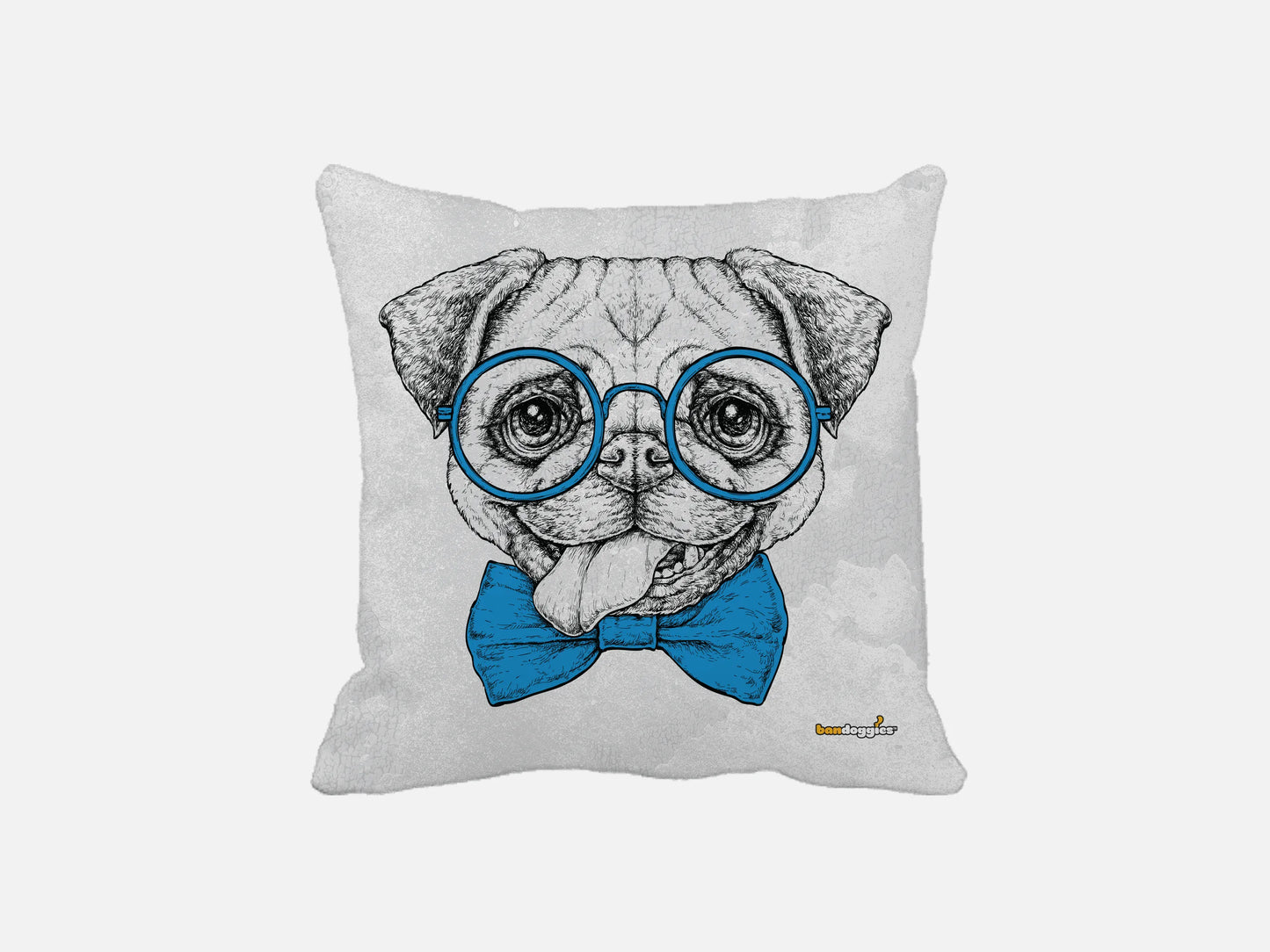 Smartie Pants Pug Throw Pillow - Your Pet Connection