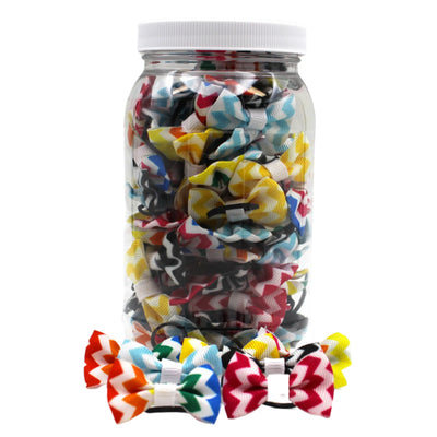 GD105 | 50-100 Leopard Groomers dinky Dog / Cat bows jar|Pets Ribbons - Your Pet Connection
