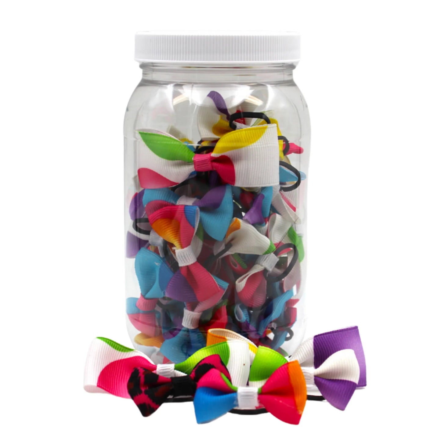 GD123 | 50-100 Balloon Groomers Dinky Dog/ Cat bows in jar|Pets Ribbons - Your Pet Connection