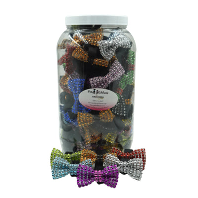 GG107VV | 50-100 Dog Cat Bows on Velcro Fastener - Bling 2"|Pets Ribbons - Your Pet Connection