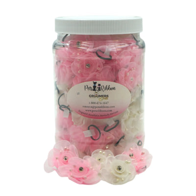 Pets Ribbons Chic Flower Accessory Small Size