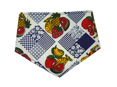 Pets Ribbons Fruit Pattern Cotton Bandana 12-18in