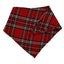 Pets Ribbons Plaid Bandana Adjustable Pet Accessory