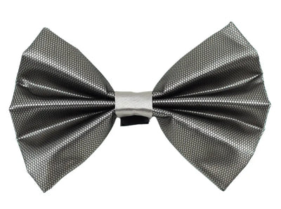 Pets Ribbons Chic Satin Bow with Black Net Overlay