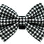 Pets Ribbons Houndstooth Bowtie Large